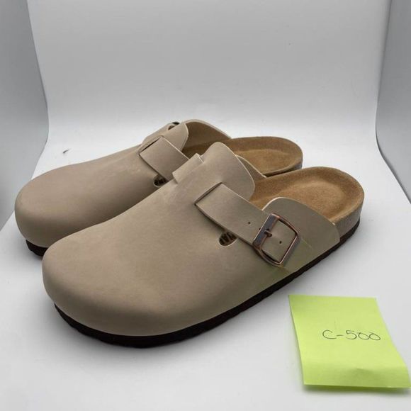 CUSHIONAIRE Women's Hana Cork Footbed Clog STONE 8.5 - Picture 2 of 5